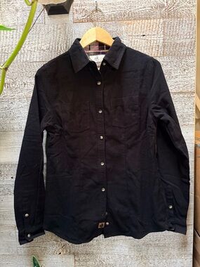 Legendary Whitetails | Women's Black "Cottage Escape" Flannel Shirt - Small